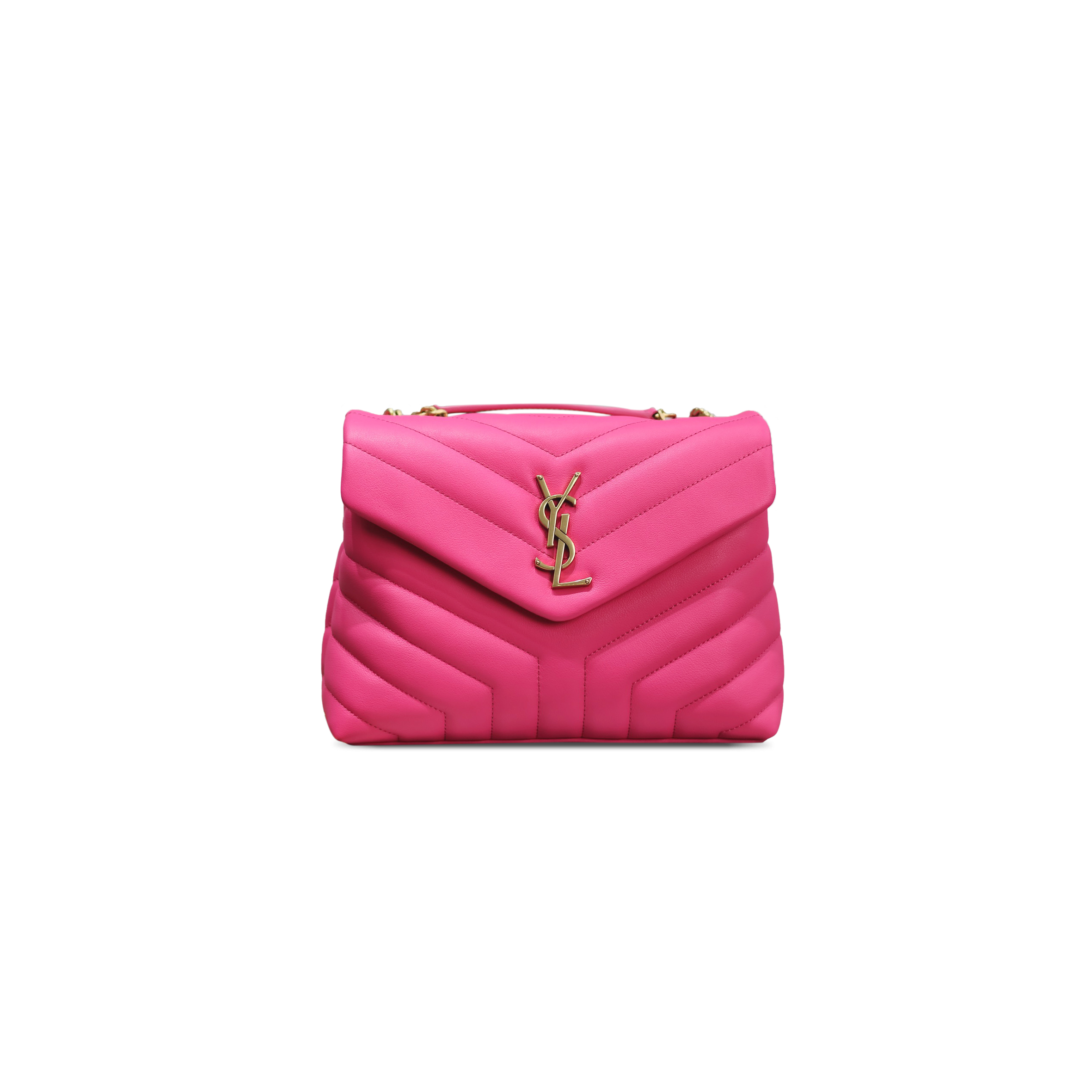YSL LOULOU SMALL CHAIN BAG IN QUILTED LEATHER 494699 (23*17*9cm)